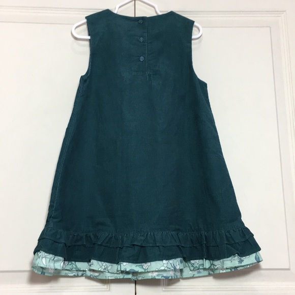 💚JANE AND JACK💚GREEN RUFFLE  DRESS - Picture 4 of 13